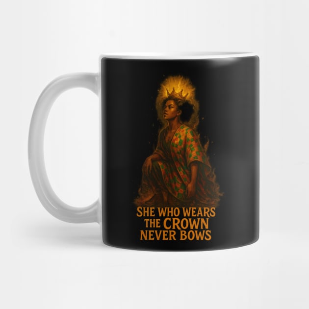 She Who Wears The Crown Never Bows by Roots In Royalty